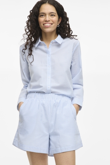 Vila vicoralina stripe loose shorts/ln